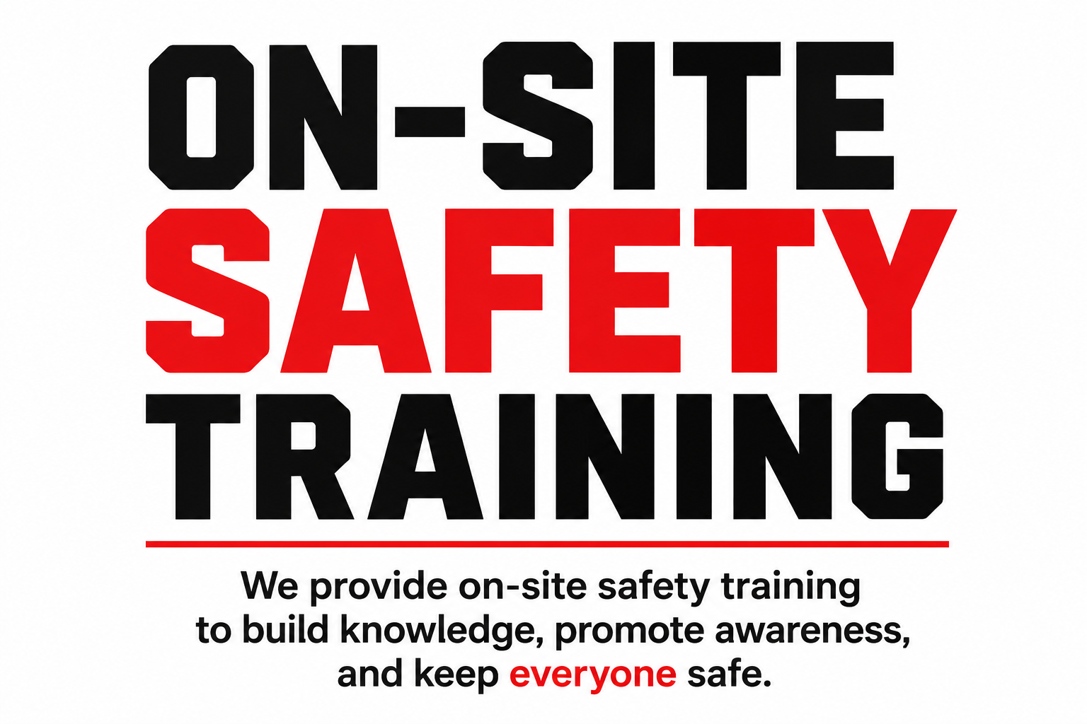 Onsite safety training